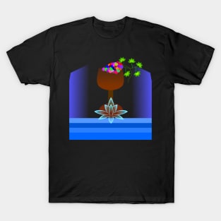 Grapes, bowl and wine T-Shirt